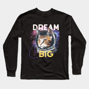 Astronout Cat Qoutes Long Sleeve T-Shirt